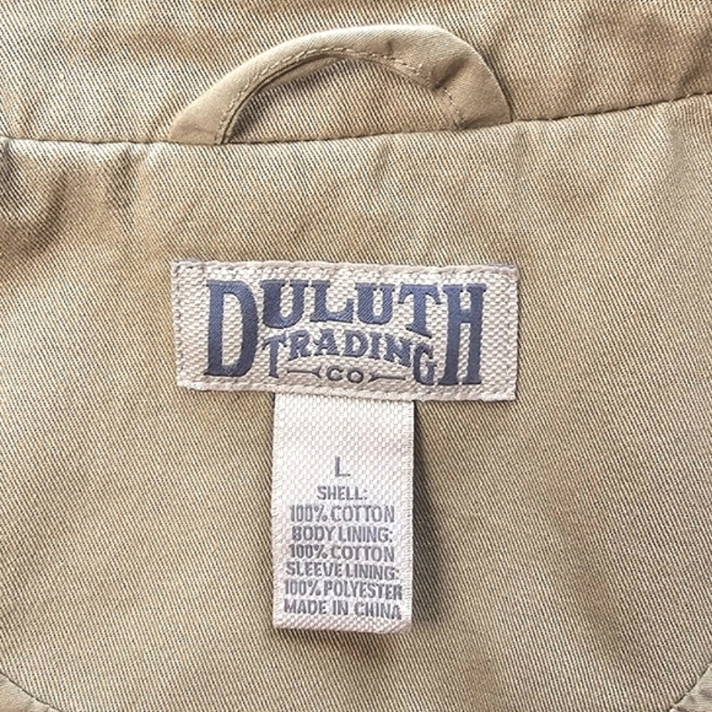 Duluth Trading Co Men's Firehose Lightweight Khaki Presentation Jacket Size L - Picture 3 of 15